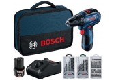 BOSCH GSR 12V-30 PROFESSIONAL Akumulátorový vŕtací skrutkovač, 12V 2x2,0Ah 06019G9001