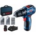 BOSCH GSB 12V-30 PROFESSIONAL Akumulátorový kombinovaný skrutkovač, 12V 2x2.0Ah 06019G9101