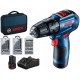 BOSCH GSB 12V-30 PROFESSIONAL Akumulátorový kombinovaný skrutkovač, 12V 2x2.0Ah 06019G9101