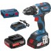 BOSCH GSR 18 V-EC WLC Aku vŕtačka 2x2Ah Li-lon akum., nabíjačka, L-BOXX 06019E8106