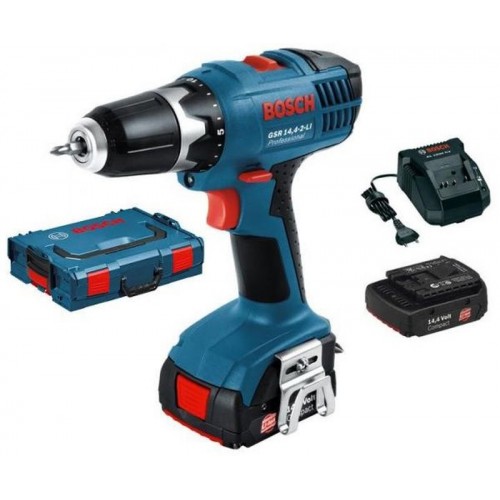BOSCH GSR 14,4-2-LI Plus Professional aku vŕtačka 2x2Ah Li-Ion kufor, 06019E6020
