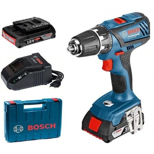 BOSCH GSR 18-2-LI Plus Professional aku vŕtačka 2x4Ah Li-Ion L-BOXX, 06019E6121