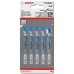 BOSCH Pílové listy do priamočiarej píly T 118 AF, 92 mm, 5 ks 2608634505