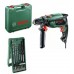 BOSCH PSB Universal Príklepová vŕtačka+15dielna sada vrtákov Mini-X-Line mix 0603131004