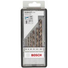 BOSCH 6-dielna sada vrtákov do kovu HSS-Co Robust Line, 2 – 8 mm 2607019924