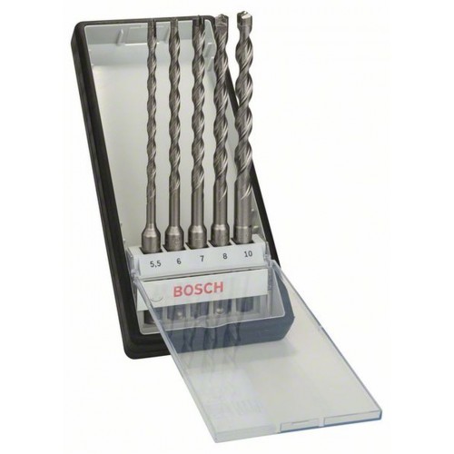 BOSCH 5-dielna súprava vrtákov do kladív Robust Line SDS-plus-7 2607019933