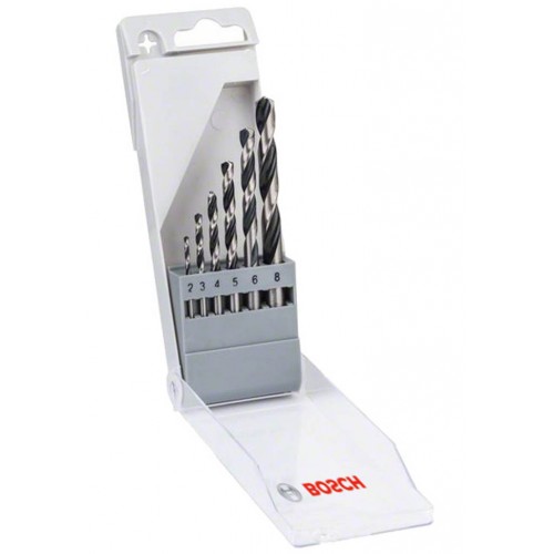 BOSCH 6-dielna sada špirálových vrtákov HSS PointTeQ, 2608577346