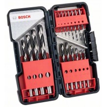 BOSCH 18-dielna sada špirálových vrtákov HSS PointTeQ ToughBox, 2608577350