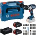 BOSCH GSB 18V-110 C PROFESSIONAL Súprava náradia, 2× 5,0 Ah + GAL + sada bitov 0615A500E0