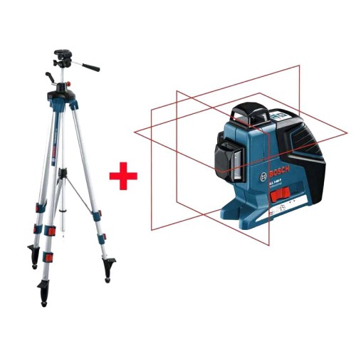 BOSCH GLL 3-80P Laser +Statív BT 250 0.601.063.30B