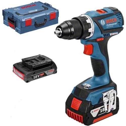 BOSCH GSR 18 V-EC Professional Aku vŕtačka, L-BOXX, 2x Akku 2,0Ah, 06019E8107