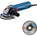 BOSCH GWS 12-125 PROFESSIONAL Uhlová brúska, obrusovací kotúč 06013A6100