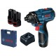 BOSCH GDR 120-LI PROFESSIONAL Aku rázový uťahovák 12V, 2,0 Ah, v kufri, 06019F0001