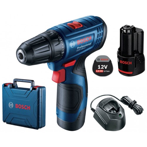 BOSCH GSR 120-LI PROFESSIONAL Aku vŕtací skrutkovač 2x GBA 12V 2.0Ah 06019G8000