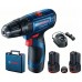 BOSCH GSB 120-LI PROFESSIONAL Aku kombinovaný skrutkovač 2x 12V 2.0Ah, 06019G8100