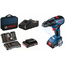 BOSCH Sada GSR 18V-50 + 2x 2,0Ah + GAL 18V-20 + 43ks príslušenstva 06019H5004