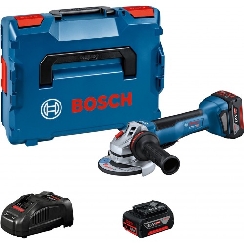 BOSCH GWS 18V-10 P Aku uhlová brúska, 2x 5,0Ah, L-BOXX 06019J4101