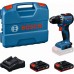 BOSCH GSR18V-52 PROFFESIONAL Aku vŕtací skrutkovač, 2x 2,0Ah, L-Case 06019S0025