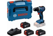 BOSCH GSR18V-52 Aku vŕtací skrutkovač, 3x 5,0Ah, L-BOXX 06019S0027