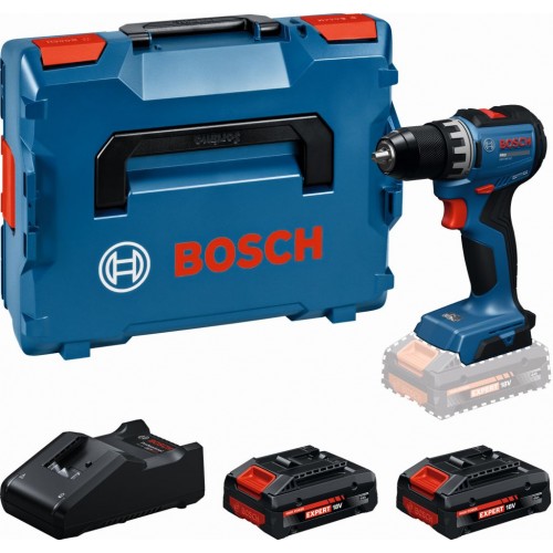 BOSCH GSR18V-52 PROFESSIONAL Aku vŕtací skrutkovač, 2× EXBA18V-40, L-BOXX 06019S002C