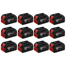 BOSCH PROFESSIONAL GBA 18 V Súprava 12 batérií 4,0 Ah 0602494004