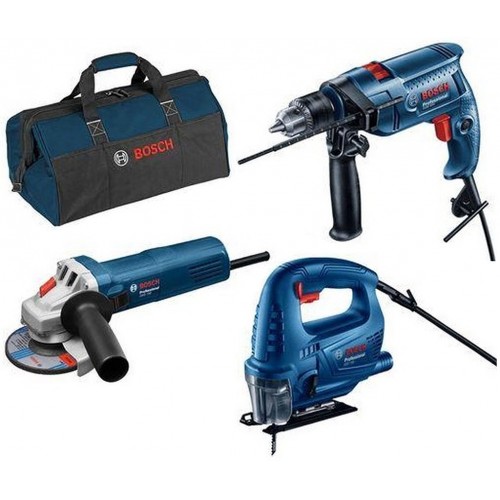 BOSCH Profesionálna súprava GSB 550 +GWS 750-125 +GST 700 + Taška na náradie 0615990M3L