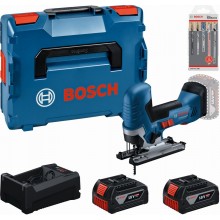 BOSCH Súprava náradia PROFESSIONAL GST 18V-125 S +2×5.0Ah sada pílových plátkov 0615A500E5