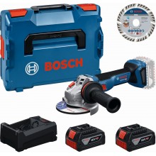 BOSCH GWS 18V-11 S PROFESSIONAL Súprava náradia, 2× GBA 5.0Ah + kotúč + L-BOXX 0615A500E6