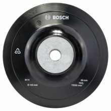 BOSCH Opěrný talíř pro fíbrové brusné papíry včetně matice, 125mm 1608601033