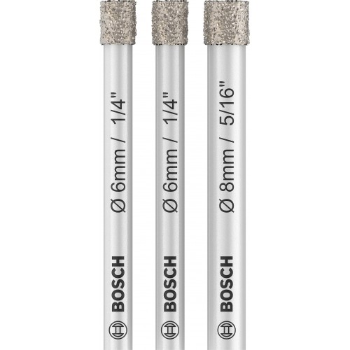 BOSCH Sada vrtákov PRO Ceramic dry, 6 x 66, 6 x 66, 8 x 66 mm, 3 ks 2607011626