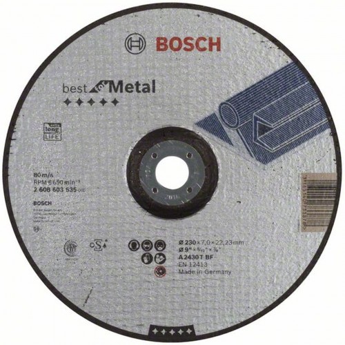 BOSCH Best for Metal Obrusovací kotúč s prelisom 230 x 22,23mm 2608603535