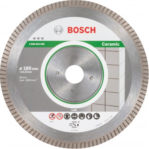 BOSCH Diamantový rezací kotúč Best for Ceramic Extra-Clean Turbo 2608603596