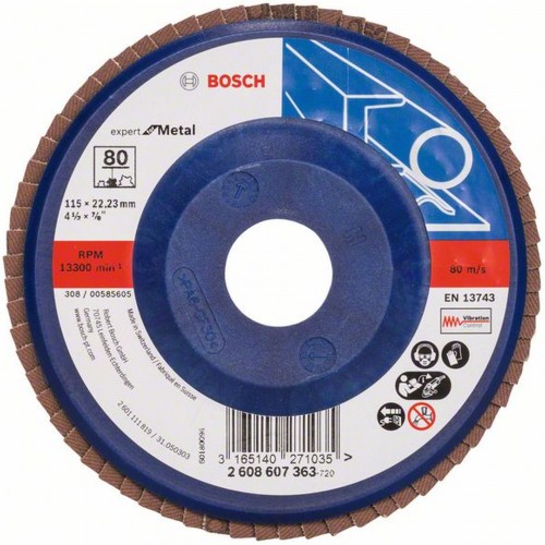 BOSCH Expert for Metal Lamelový brúsny kotúč X551 115 x 22,23mm 2608607363
