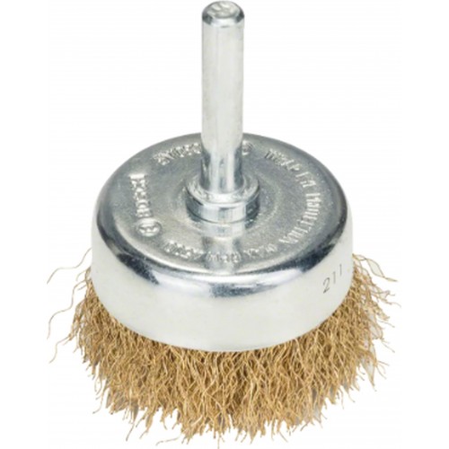 BOSCH Črepníková kefa, zvlnený drôt, 50×0,2 mm, mosadzný povrch 50 mm, 0,2 mm 2608622008