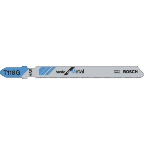 BOSCH Pílový plátok do priamočiarej píly T 118 G Basic for Metal 2608631012