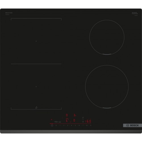Bosch Séria 6 Indukčná varná doska 60 cm čierna, inštalácia na pracovnú dosku PVS631HC1E