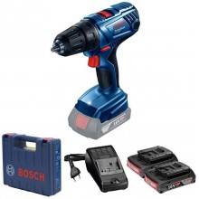 BOSCH GSR 180-LI PROFESSIONAL Akumulátorový vŕtací skrutkovač, 18V, 2x 2.0Ah 06019F8109