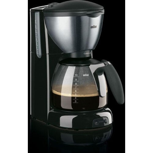 BRAUN Kávovar CaféHouse Pure AromaDeluxe KF570, čierna/nerez 41001377 