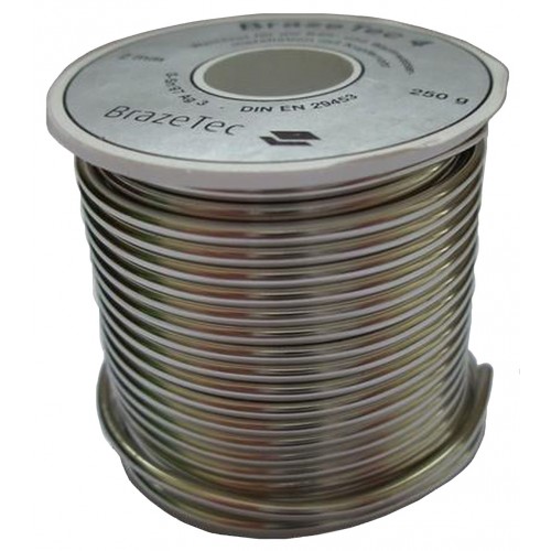 DEGUSSA Cín Braze Tec 4, S-Sn97Ag3, pr. 2,0mm, cievka 250g DEGUSSA Cín Braze Tec 4, S-Sn97Ag3, pr. 2,0mm, cievka 250g