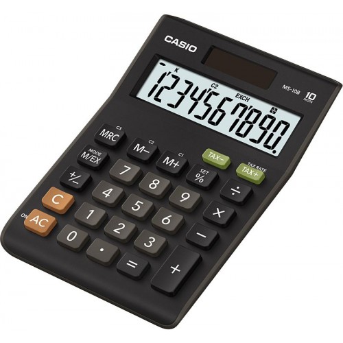CASIO MS 10 BS (TAX + EXCHANGE) Kalkulačka 45010118