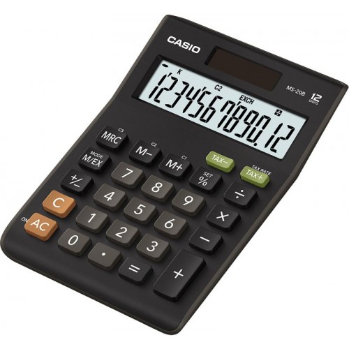 CASIO MS 20 BS (TAX + EXCHANGE) Kalkulačka 45010141