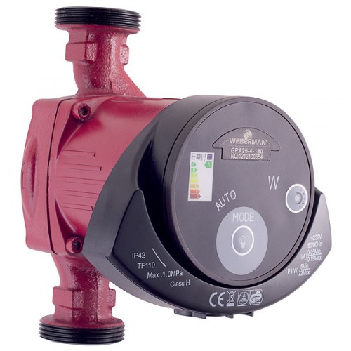 Novaservis WEBERMAN GPA 25-40 180 mm elektronické obehové čerpadlo, W0501
