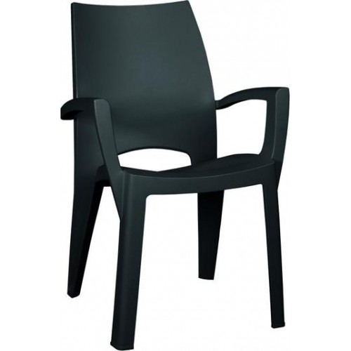 ALLIBERT SPRING záhradná stolička, 59 x 67 x 88 cm, grafit 17186172
