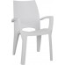 ALLIBERT SPRING záhradná stolička, 59 x 67 x 88 cm, svetlo šedá 17186172