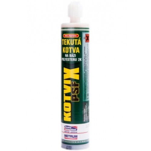 KOTVIX PSF chemická kotva 280 ml, bez styrénu KOTVIX PSF chemická kotva 280 ml, bez styrénu