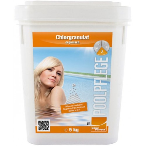 Bazénový chlór Chlorgranulat organisch, 5 kg 070105 Bazénový chlór Chlorgranulat organisch, 5 kg 070105