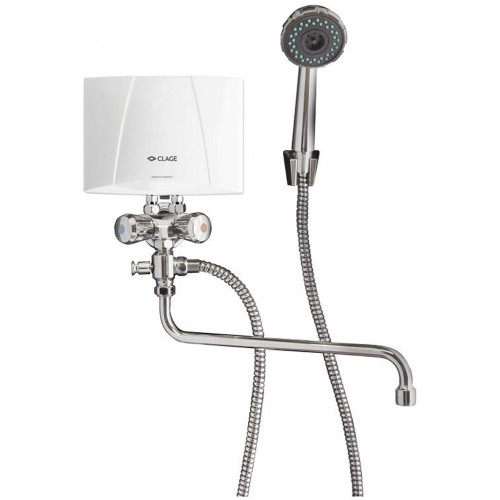 CLAGE M7 BGU Ohrievač vody 6,5W/400V + sprchovacia batéria kombi 1500-17317 CLAGE M7 BGU Ohrievač vody 6,5W/400V + sprchovacia batéria kombi 1500-17317