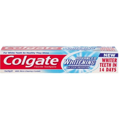 COLGATE Advanced Whitening Zubná pasta 75 ml PO EXPIRÁCII COLGATE Advanced Whitening Zubná pasta 75 ml PO EXPIRÁCII