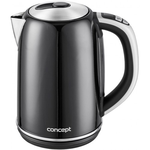 CONCEPT RK3182 Rýchlovarná kanvica s termoreguláciou nerezová 1,7 l, black rk3182