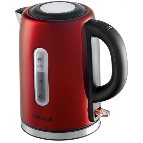 CONCEPT RK3224 Rýchlovarná kanvica nerezová 1,7 l SPICE, červená rk3224